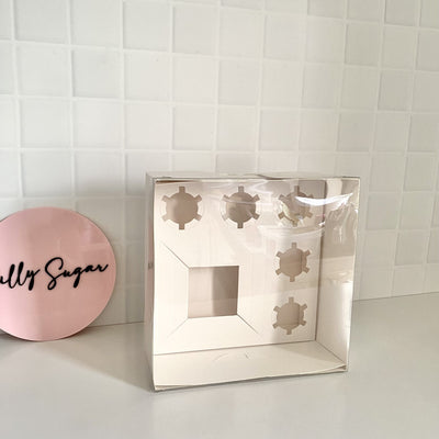 White Bento Cake Box 10x10x5"