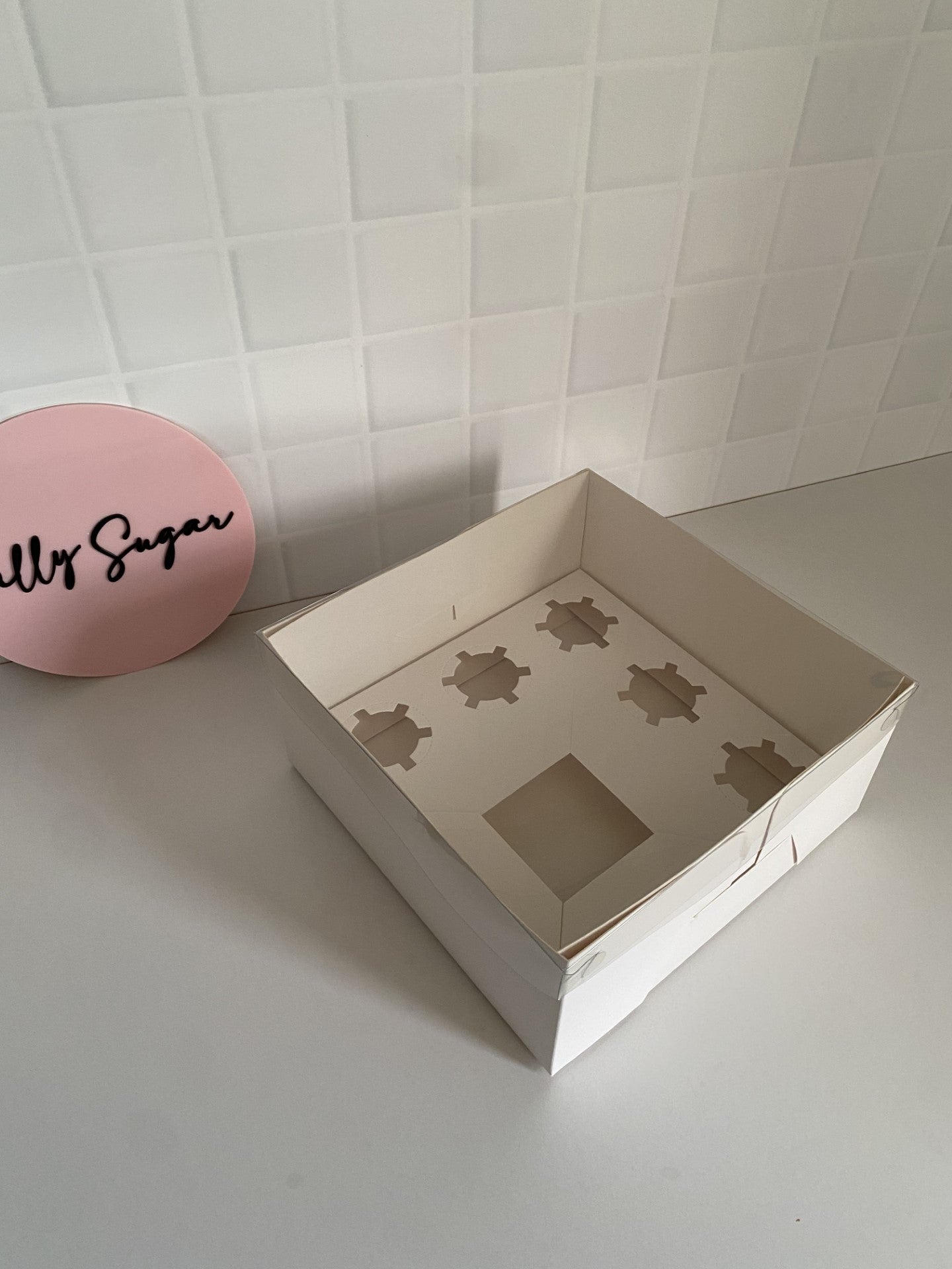 White Bento Cake Box 10x10x5"