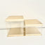 Gold Clear Tall Acrylic Cake Box - 8x8x10