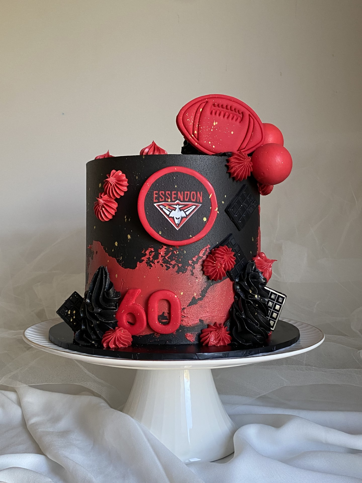 Abstract themed cake.